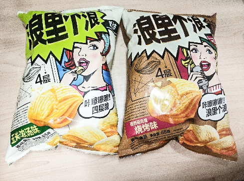 好丽友浪里个浪薯片亲测，轻薄酥脆吃上瘾